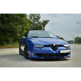 Накладка сплиттер на передний бампер на Alfa Romeo 156 GTA